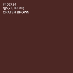 #4D2724 - Crater Brown Color Image